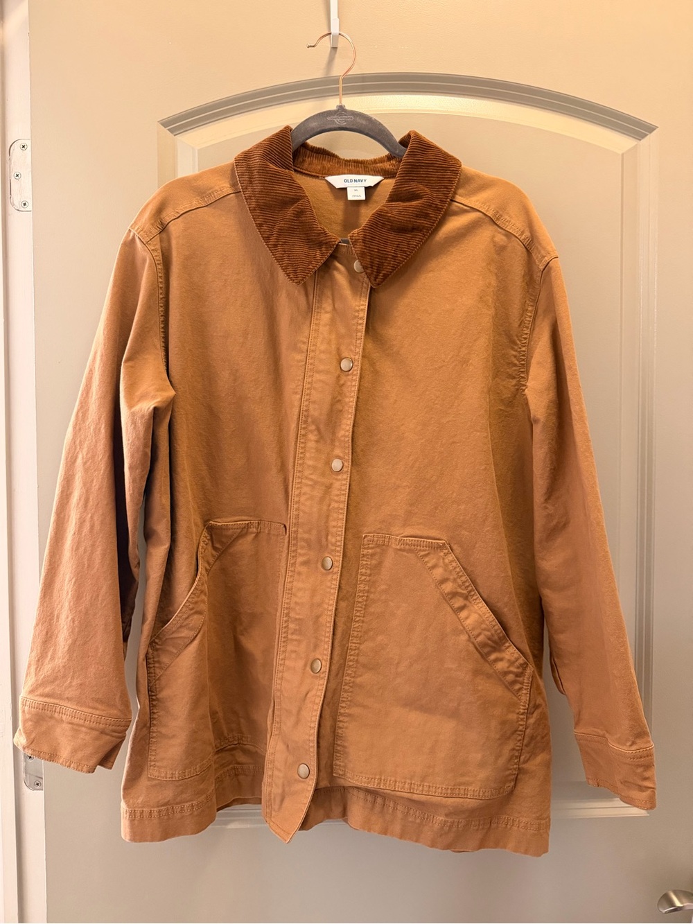 Barn Jacket with Corduroy Collar